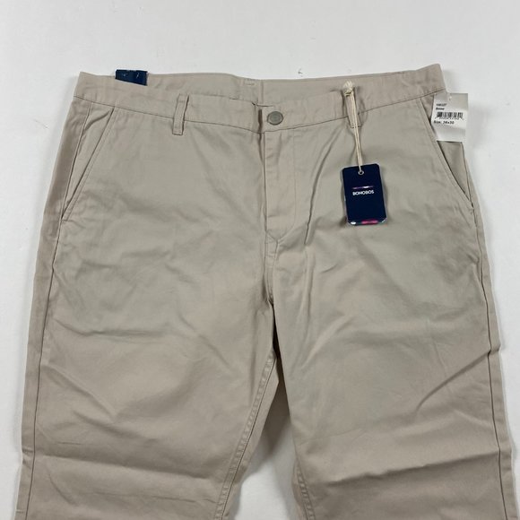 NWT Bonobos Straight Leg Washed Chinos Pants Mens 38 x 30 Stone Beige Cotton - Picture 4 of 16